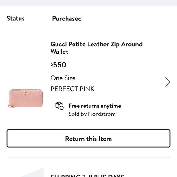 GUCCI PINK Wallet - Picture 3 of 10